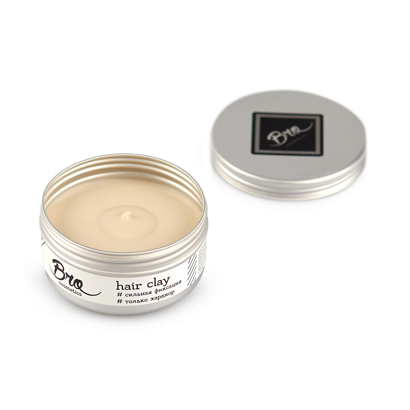 BROCOSMETICS Глина для укладки волос сильной фиксации, матовый финиш – фото 3