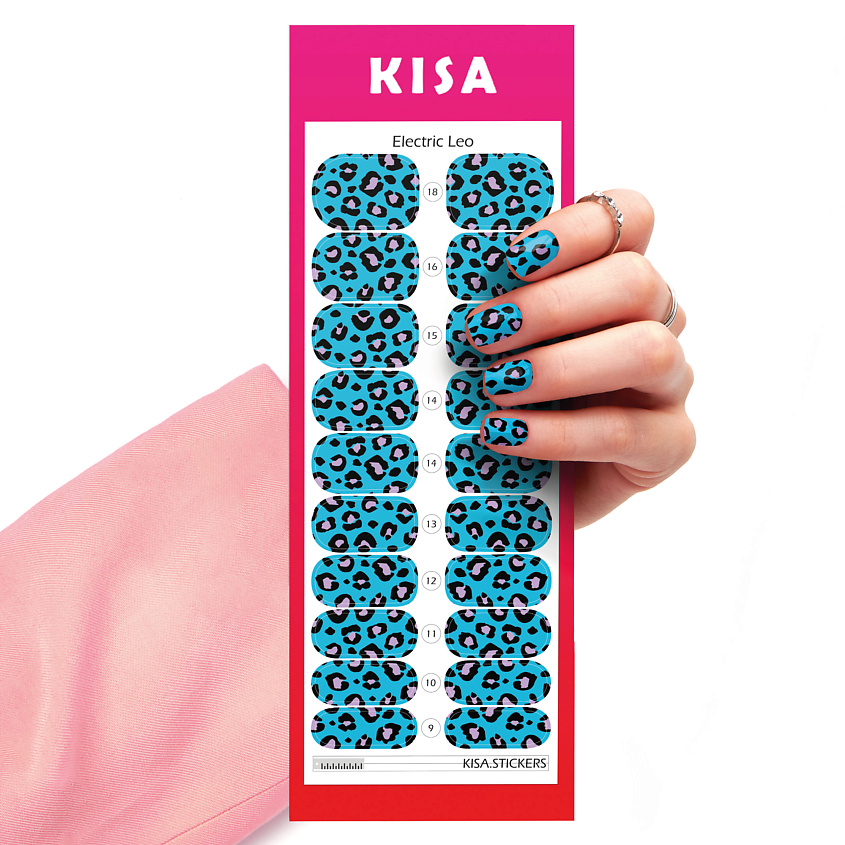 KISA.STICKERS Пленки для маникюра Electric Leo – фото 2