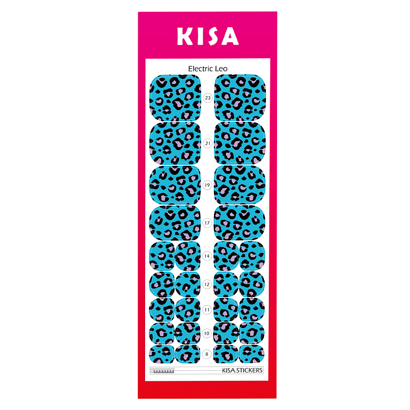 KISA.STICKERS Пленки для педикюра Electric Leo – фото 2