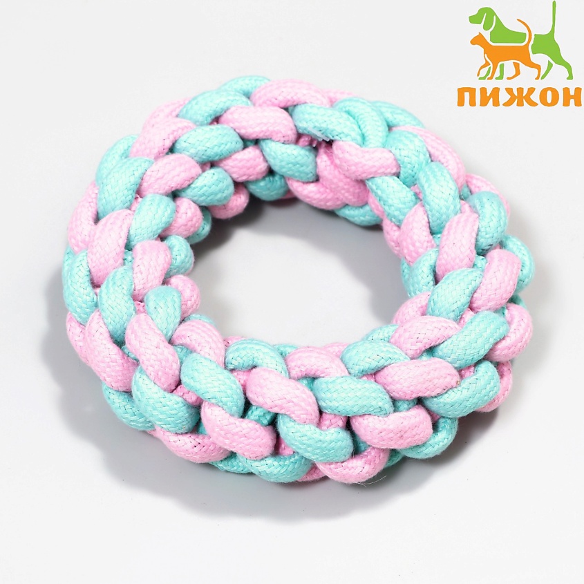 ПИЖОН Игрушка канатная "Плетёное кольцо" – фото 2