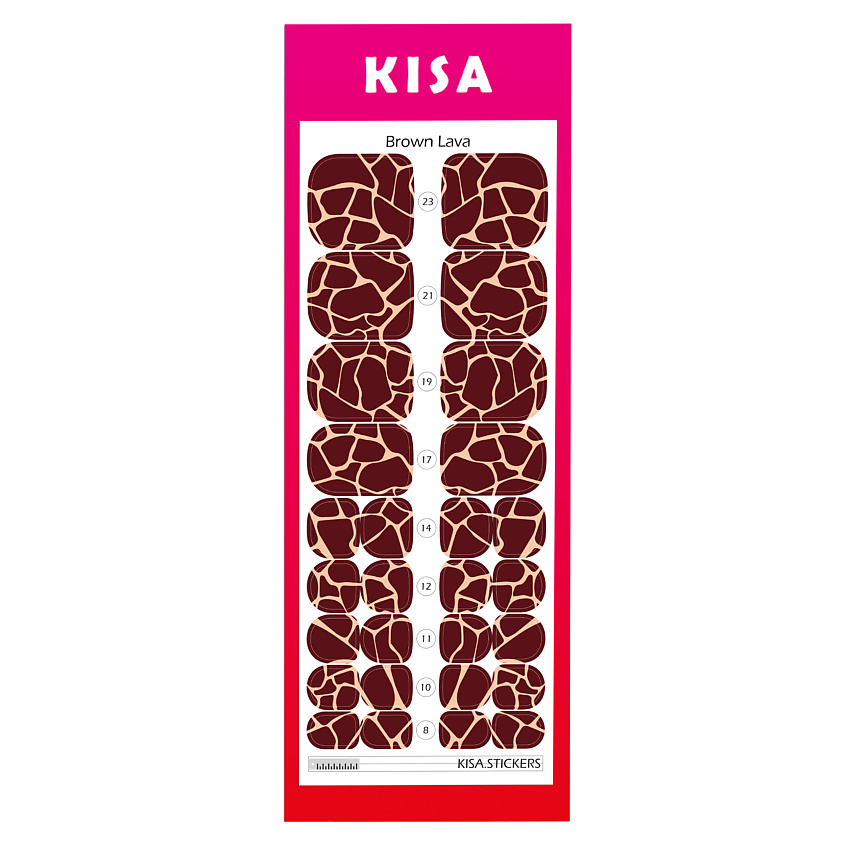 KISA.STICKERS Пленки для педикюра Brown Lava – фото 2