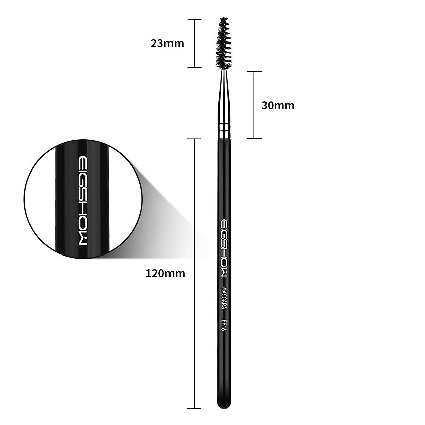 EIGSHOW Кисть для нанесения туши для ресниц, для расчесывания бровей MASCARA – фото 3