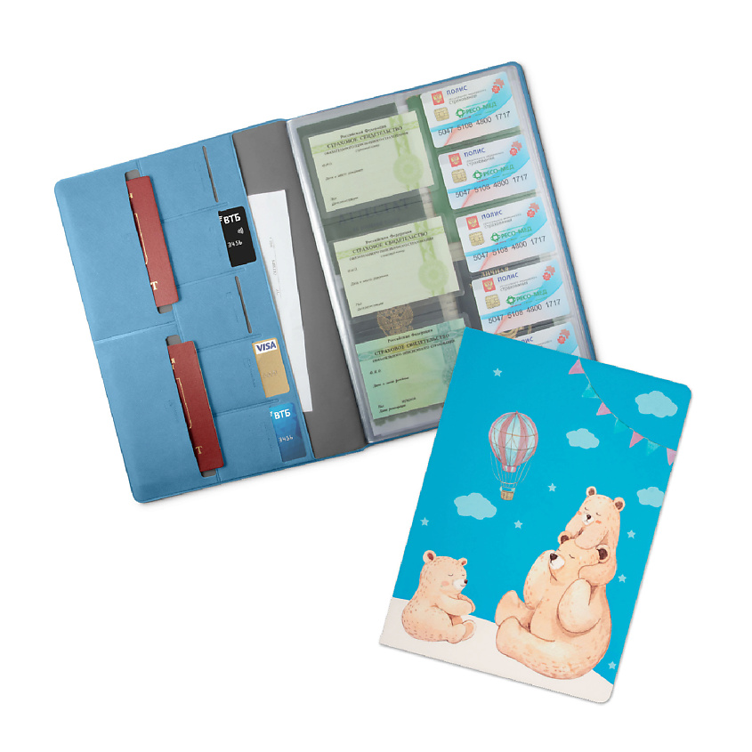 FLEXPOCKET Папка для семейных документов А4 формата с принтом на обложке – фото 1