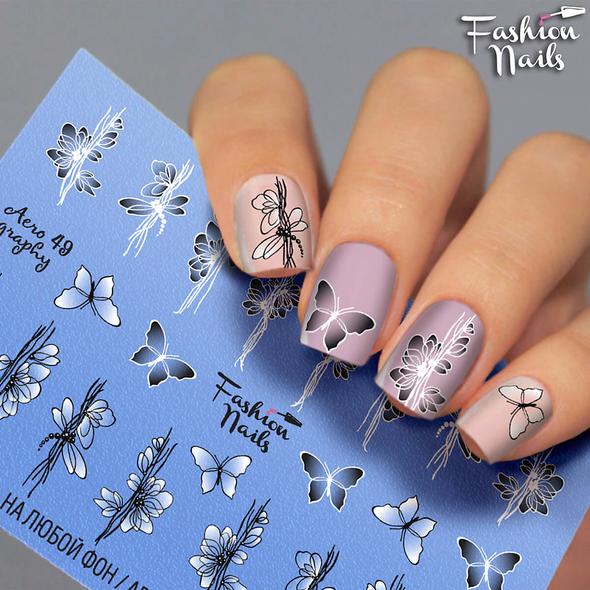 FASHION NAILS Слайдер дизайн для ногтей "Аэрография. Летнее утро" – фото 2