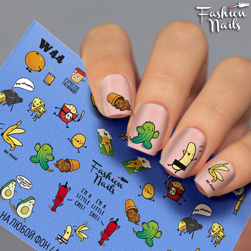 FASHION NAILS Слайдер дизайн для ногтей "Мульти Фрукты" – фото 2