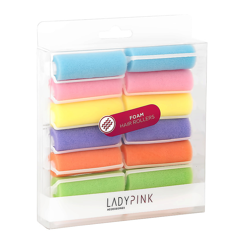 LADY PINK Бигуди поролоновые SOFT TWIST 'basic' d 20 разноцветные – фото 2