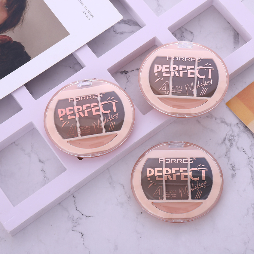 FARRES Тени для бровей 4 цвета PERFECT – фото 4
