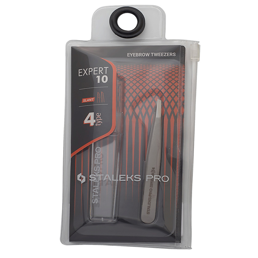 STALEKS Пинцет для бровей Staleks Pro Expert 10 Type 4 – фото 4