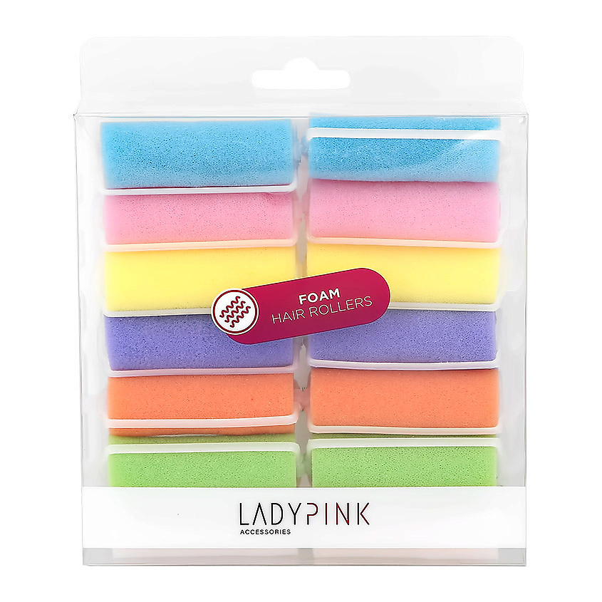 LADY PINK Бигуди поролоновые SOFT TWIST 'basic' d 20 разноцветные – фото 1