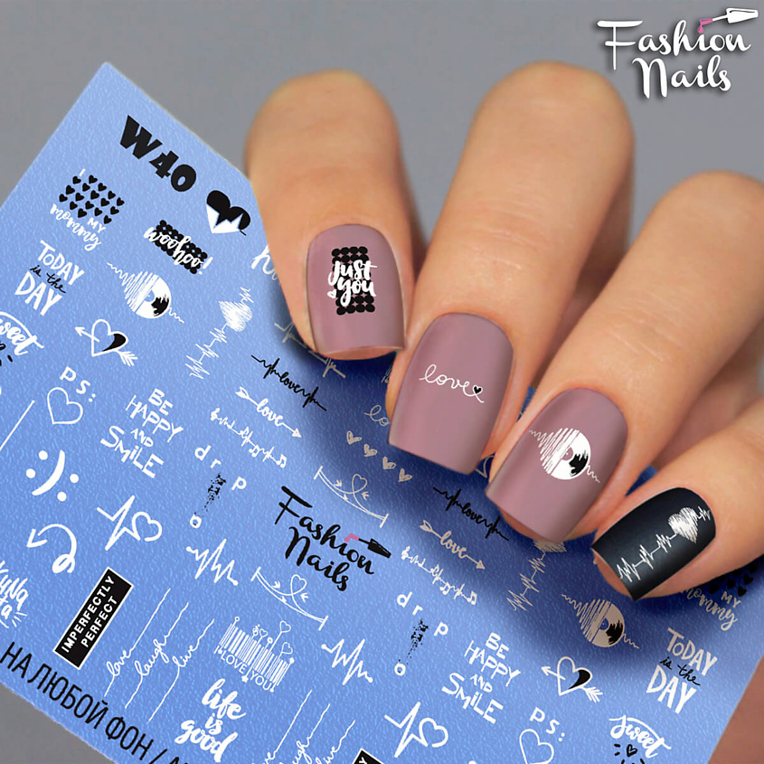 FASHION NAILS Слайдер дизайн для ногтей "Life is Good" – фото 2