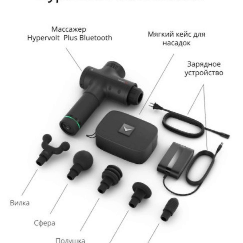 HYPERICE Перкуссионный массажёр Hypervolt PLUS Bluetooth Black one size – фото 3