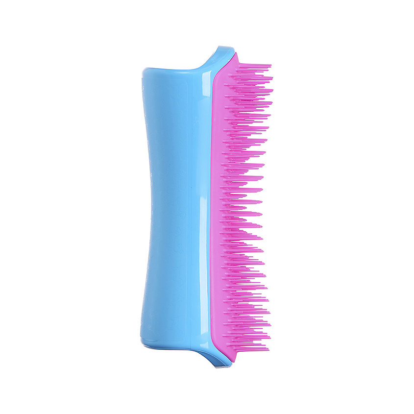 TANGLE TEEZER Расческа для вычесывания шерсти Pet Teezer De-shedding & Dog Grooming Brush Blue & Pink – фото 1