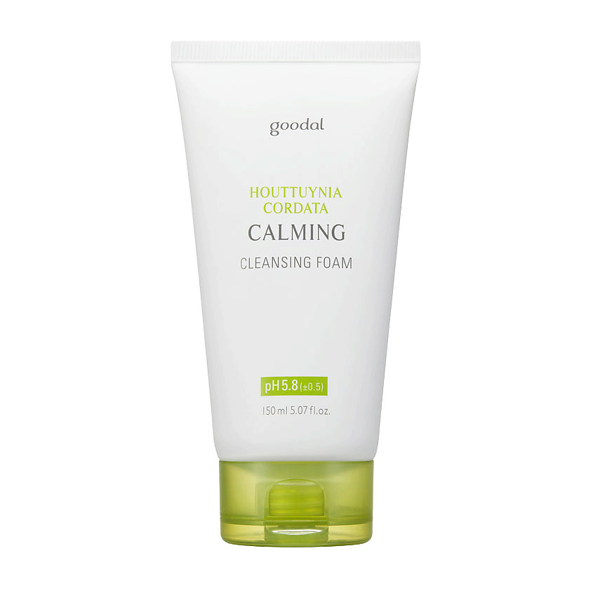 GOODAL Пенка для лица очищающая с экстрактом гуттуинии Houttuynia Cordata Calming Cleansing Foam – фото 1