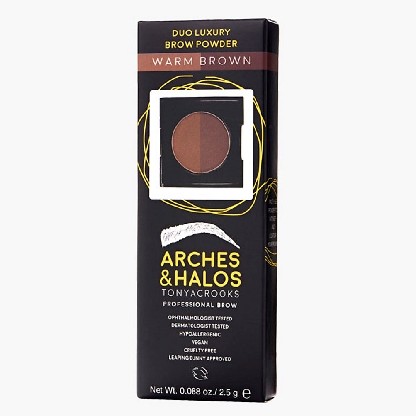 ARCHES AND HALOS Пудра для бровей двухцветная Duo Luxury Brow Powder – фото 2