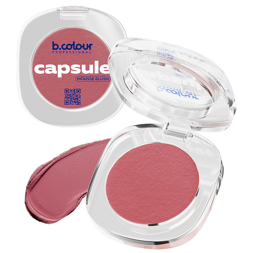 B.COLOUR PROFESSIONAL Румяна для лица и контуринга розовые кремовые CAPSULE, 04 NAKED – фото 4