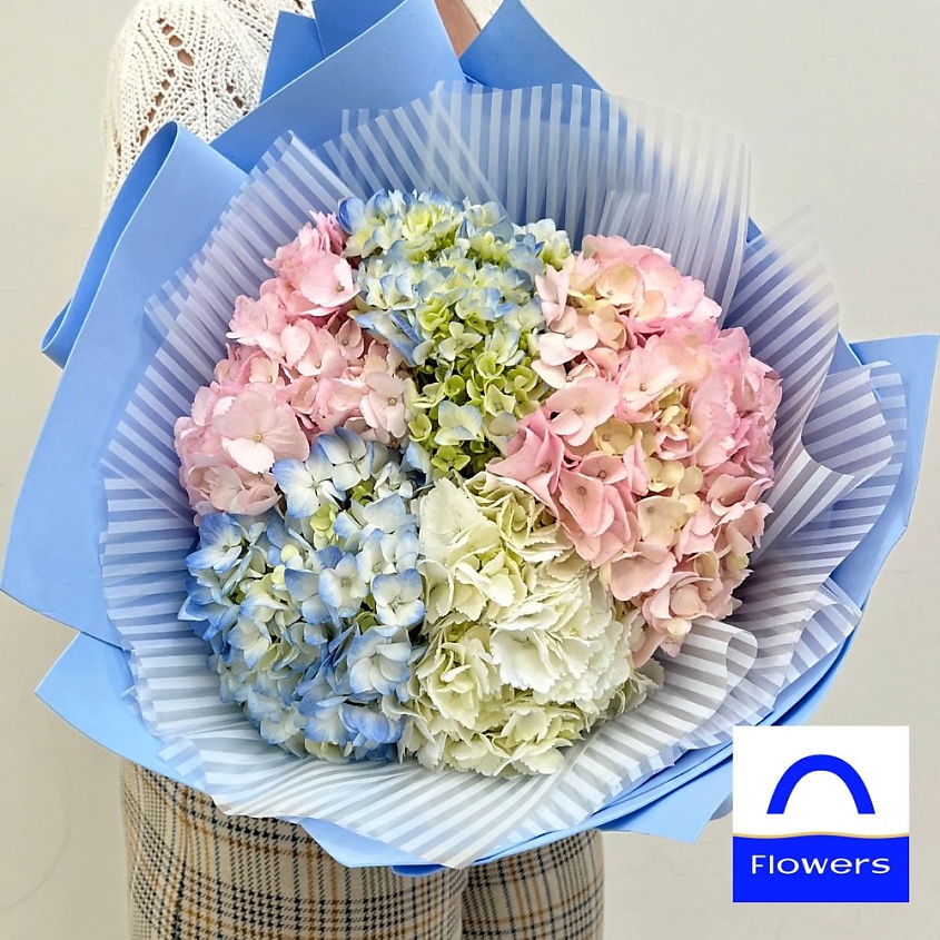 ЛЭТУАЛЬ FLOWERS Букет  цветов из гортензии 5 шт – фото 3