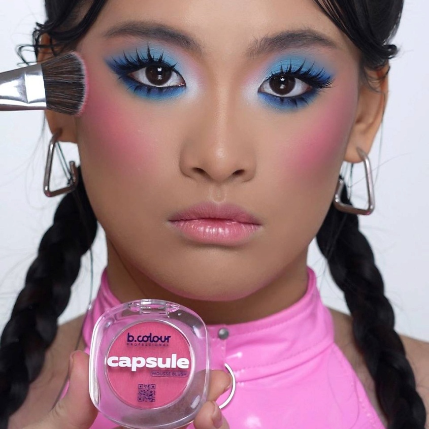 B.COLOUR PROFESSIONAL Румяна для лица и контуринга розовые кремовые CAPSULE, 03 PINK GALAXY – фото 13