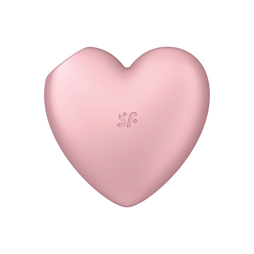 SATISFYER Двухсторонний вакуум-волновой вибростимулятор Cutie Heart pink – фото 2