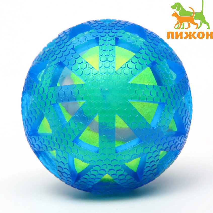 ПИЖОН Мяч для собак "Двойное удовольствие Паутина" – фото 2