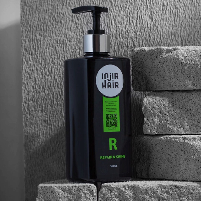INJIR HAIR Кондиционер-маска 2 в 1 восстановление и блеск волос – фото 5