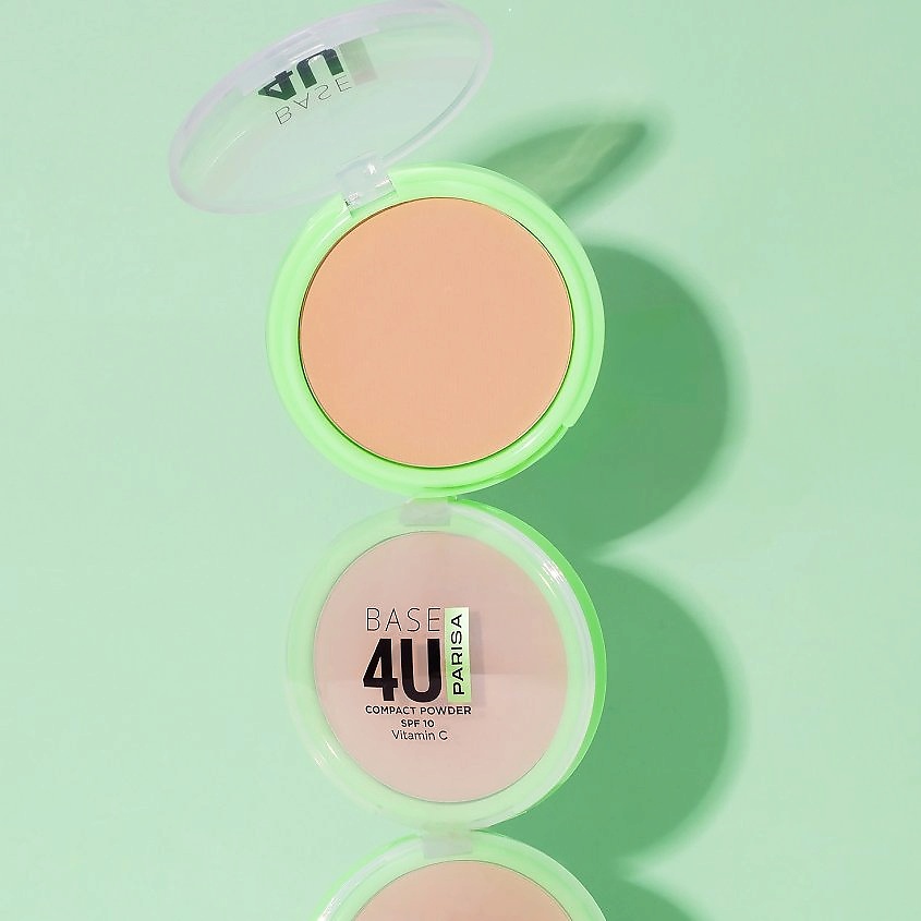 PARISA COSMETICS Пудра для лица прессованная Base4U PP-02 – фото 5