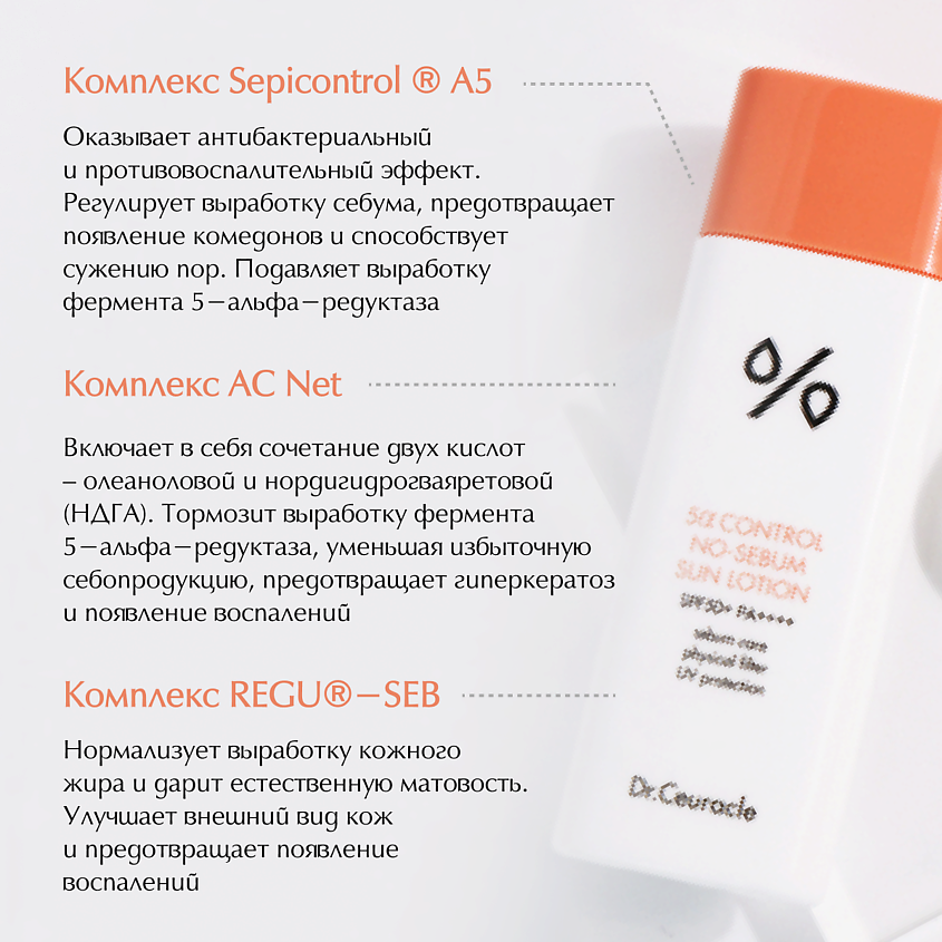 DR. CEURACLE Крем-Лосьон Солнцезащитный 5-Альфа контроль – фото 2