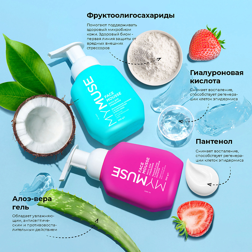 MY MUSE Мусс для умывания для всех типов кожи купить по цене 289₽ в ЛЭТУАЛЬ