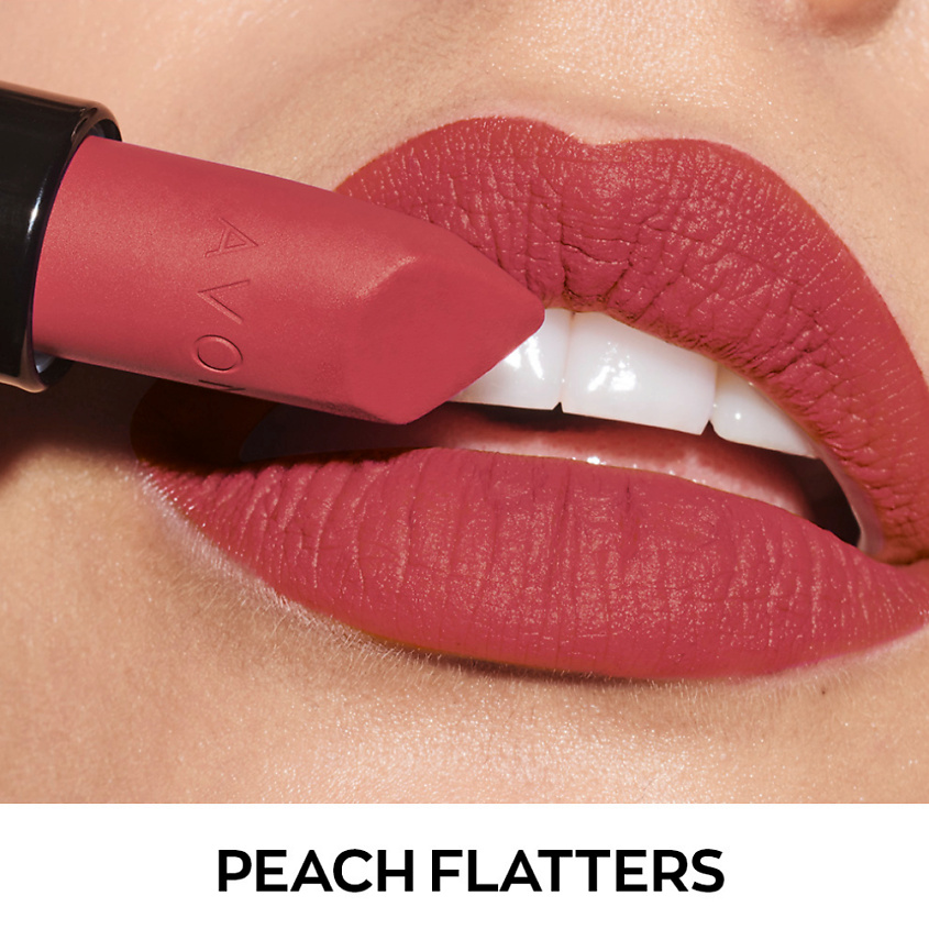 AVON Увлажняющая матовая помада "Ультра", Персиковый/Peach Flatters – фото 7