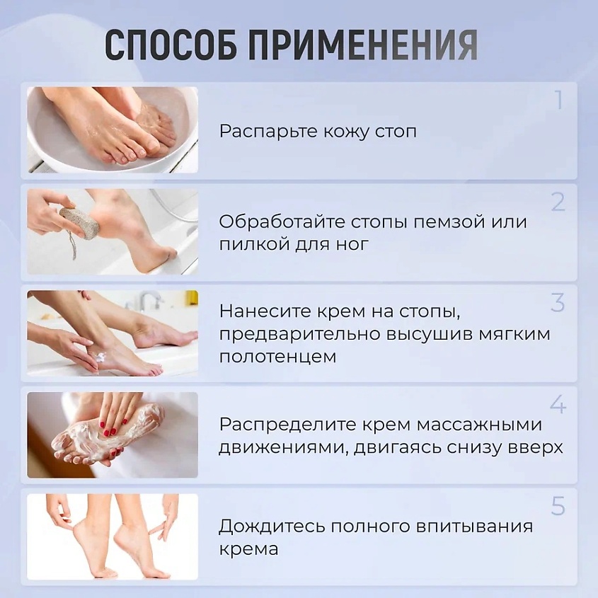 MIVLANE Крем для ног и пяток с мочевиной от трещин и сухости – фото 6