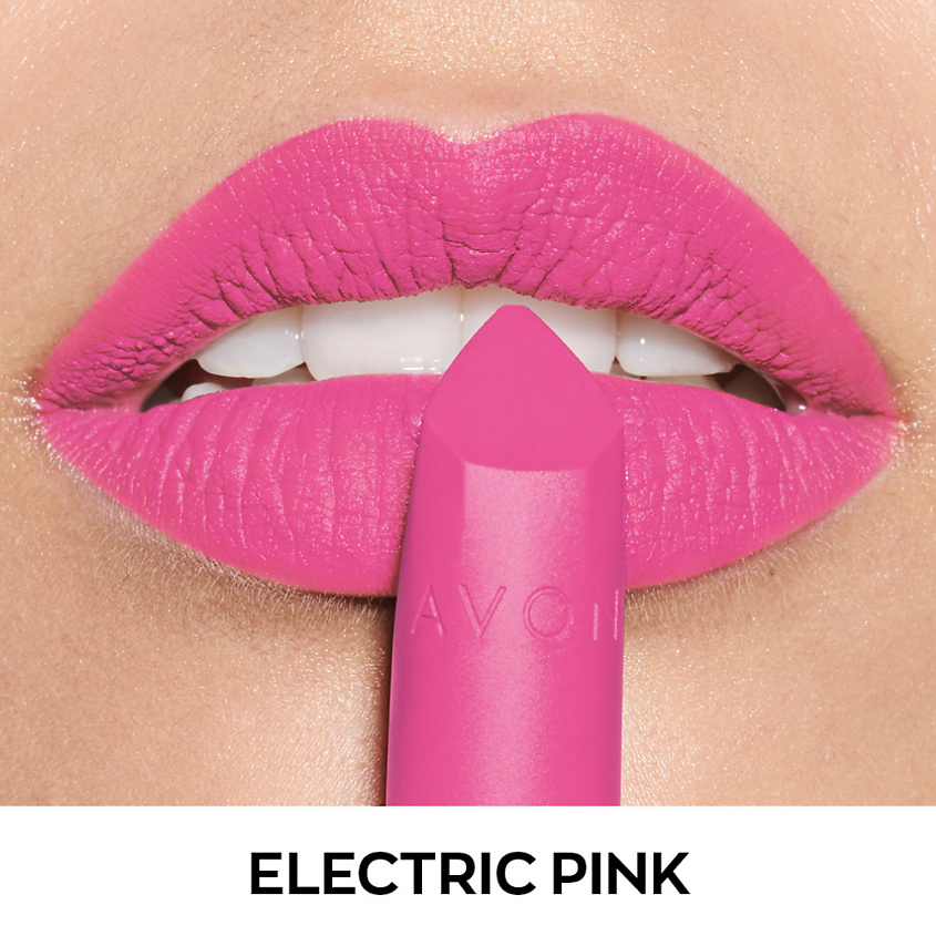 AVON Увлажняющая матовая помада "Ультра", Ультрарозовый/Electric Pink – фото 3