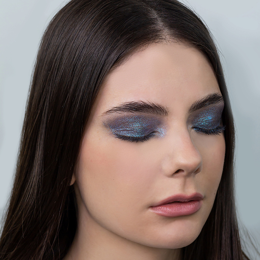 LIMONI Тени для век "Eye Shadow Prism", Глубокий синий Тон 006 – фото 7