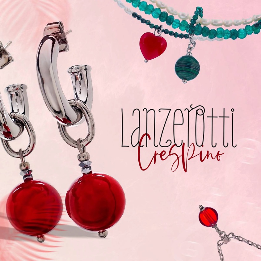 LANZEROTTI Кольцо Crespino стрейч, малахит, лазурит, кристаллы – фото 6