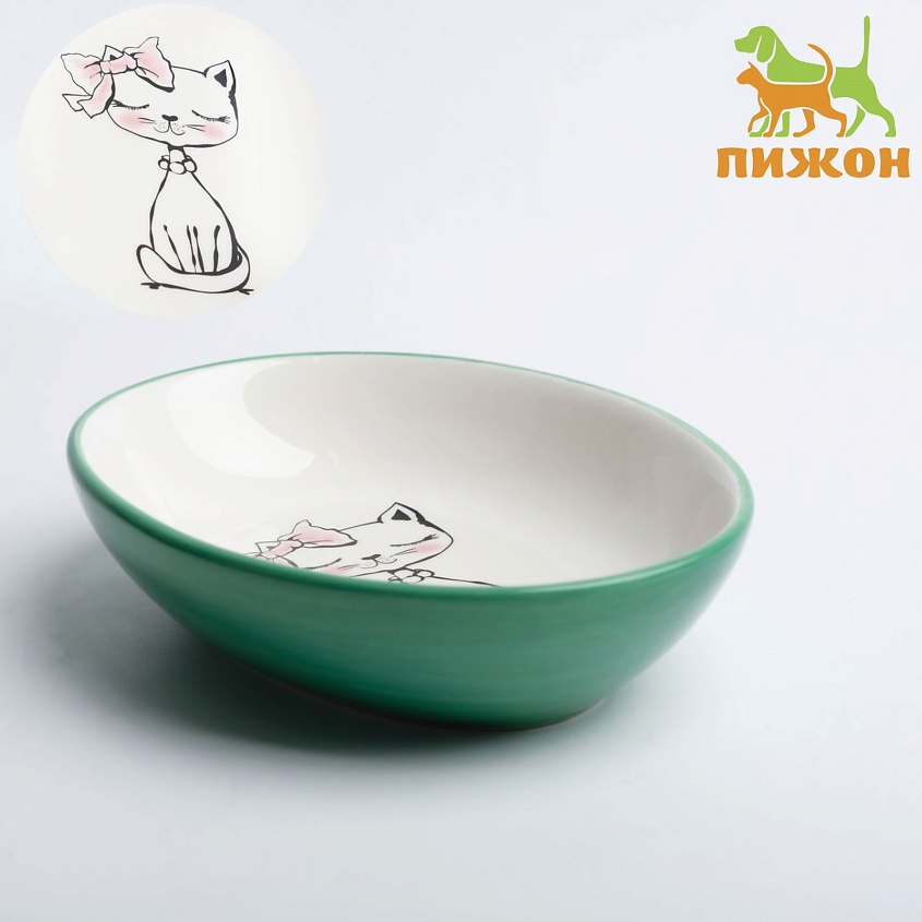 ПИЖОН Блюдце керамическое "Милая киса" – фото 3