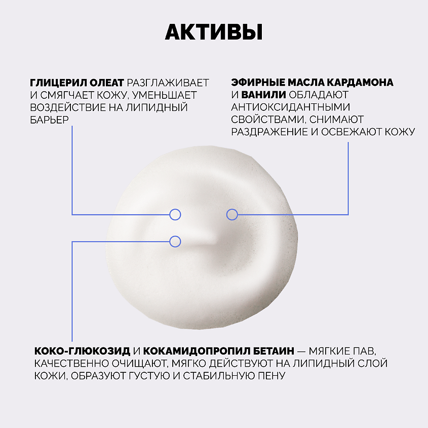 ONME Рефил пенки-флюида «Кардамон и ваниль» для нормальной и сухой кожи – фото 2