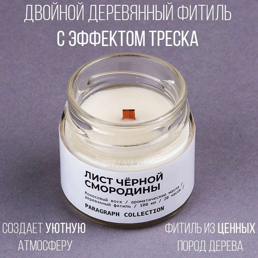 PARAGRAPH COLLECTION Свеча ароматическая "Лист чёрной смородины" – фото 5