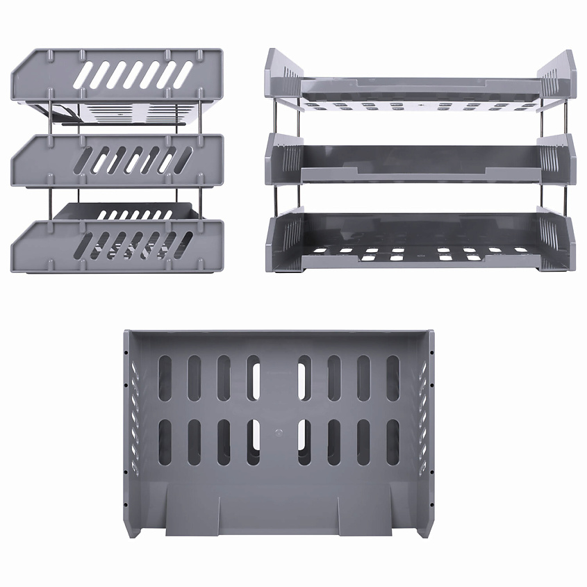 BRAUBERG Лотки горизонтальные для бумаг FILE – фото 5