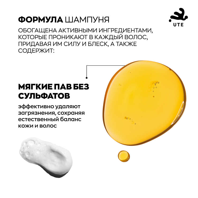 UTE Шампунь мужской + гель для душа 2 в 1 – фото 8