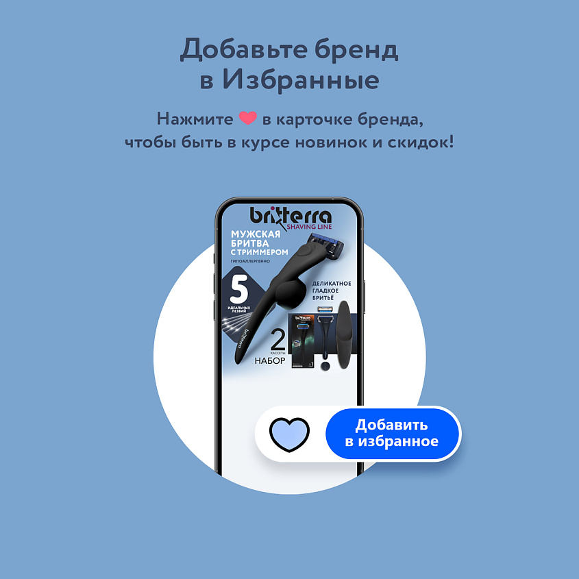 BRITTERRA Сменные кассеты для бритья 5 лезвий, FOR MEN – фото 9