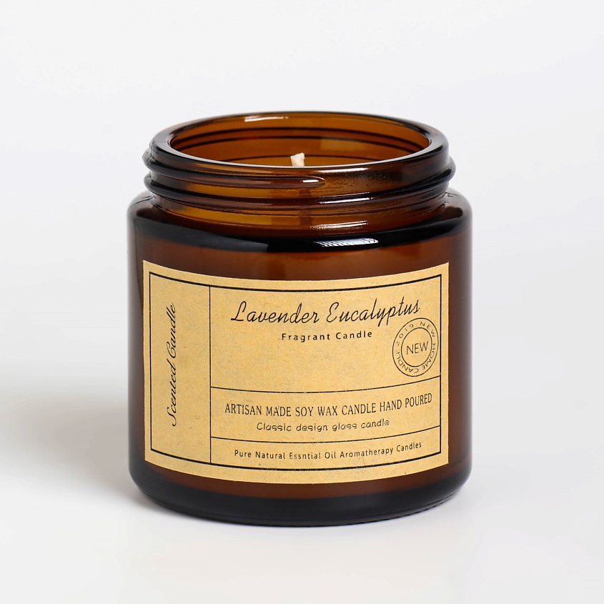 БОГАТСТВО АРОМАТА Свеча ароматическая в банке LAVENDER "EUCALYPTUS" – фото 7