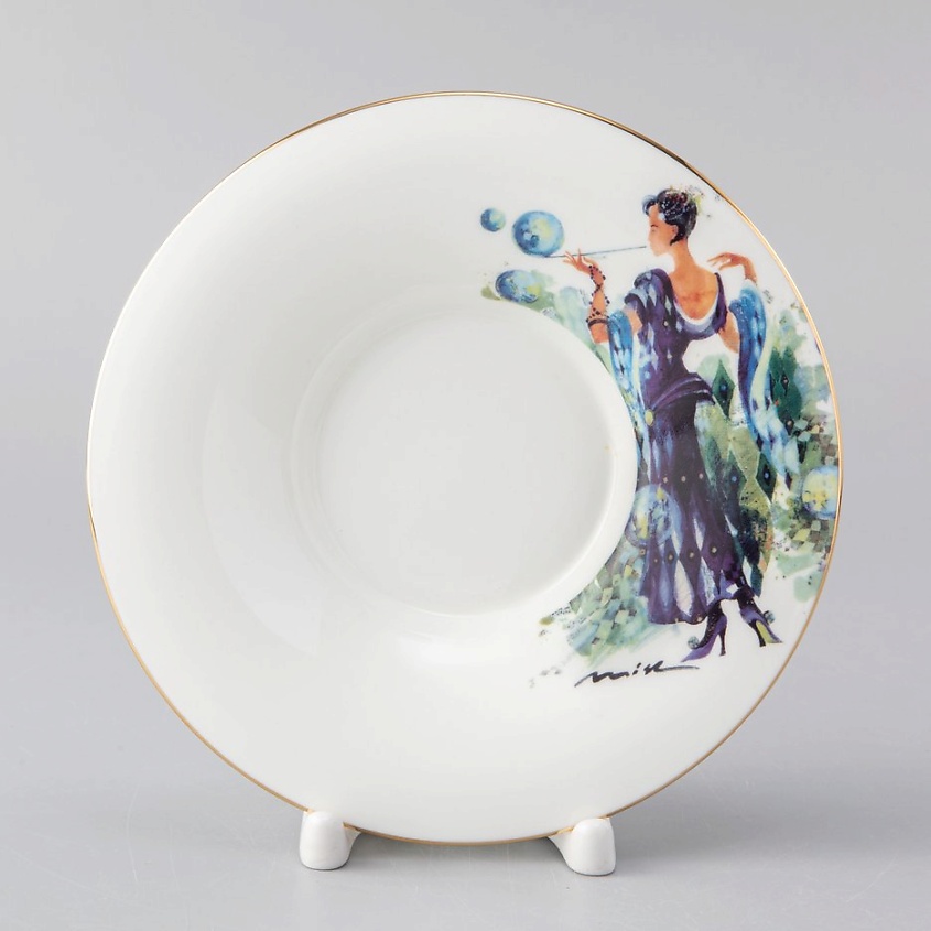 ИМПЕРАТОРСКИЙ ФАРФОРОВЫЙ ЗАВОД Чашка с блюдцем "Весна" – фото 2