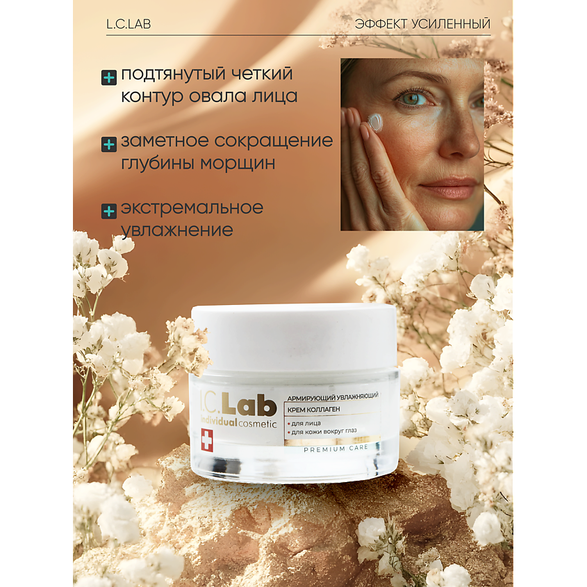 I.C.LAB Армирующий увлажняющий крем коллаген для лица и кожи вокруг глаз – фото 3