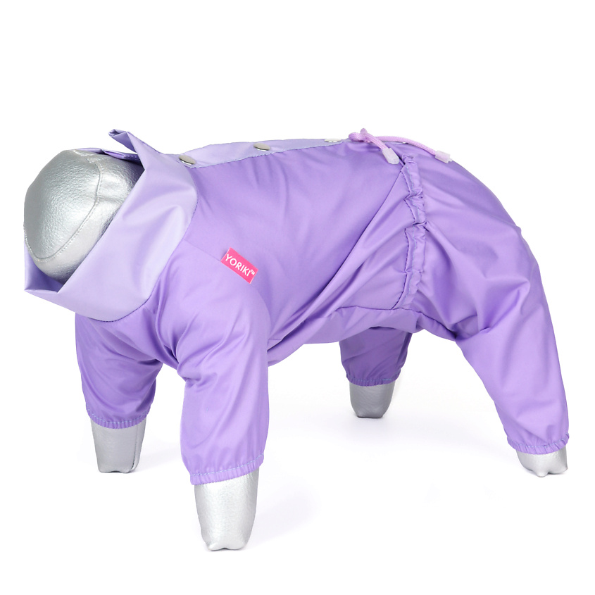 YORIKI Дождевик для собак Лаванда, девочка, сиреневый – фото 3