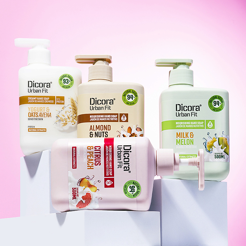 DICORA URBAN FIT Мыло жидкое Йогурт и овес – фото 2