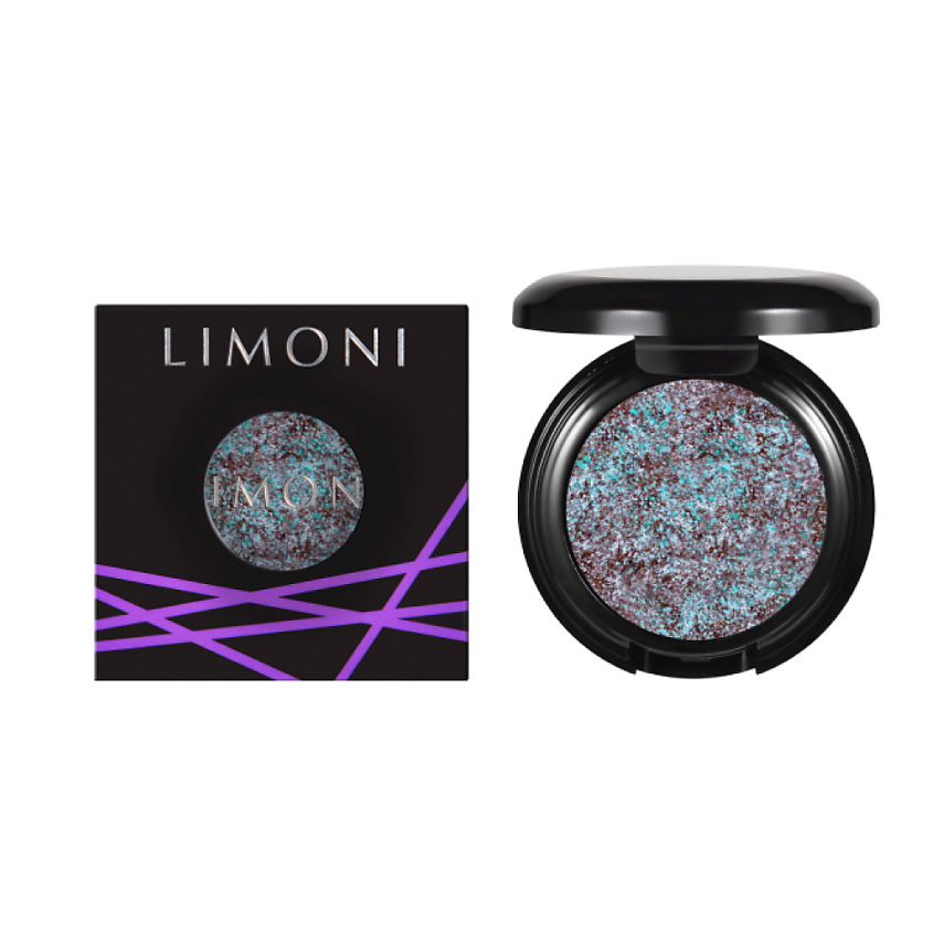 LIMONI Тени для век "Eye Shadow Prism", Голубое серебро Тон 005 – фото 7