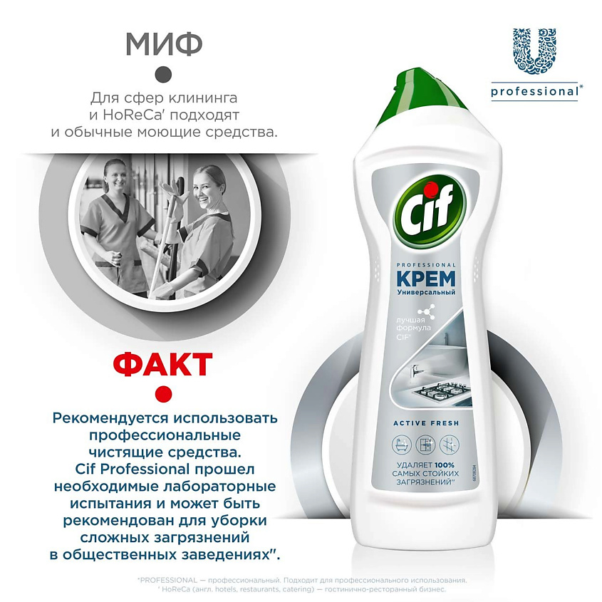 CIF Чистящий крем Professional Актив Фреш – фото 3
