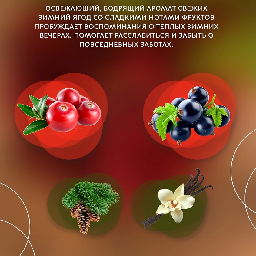 GULART DECOR Ароматическая свеча ЗИМНЯЯ ЯГОДА – фото 3