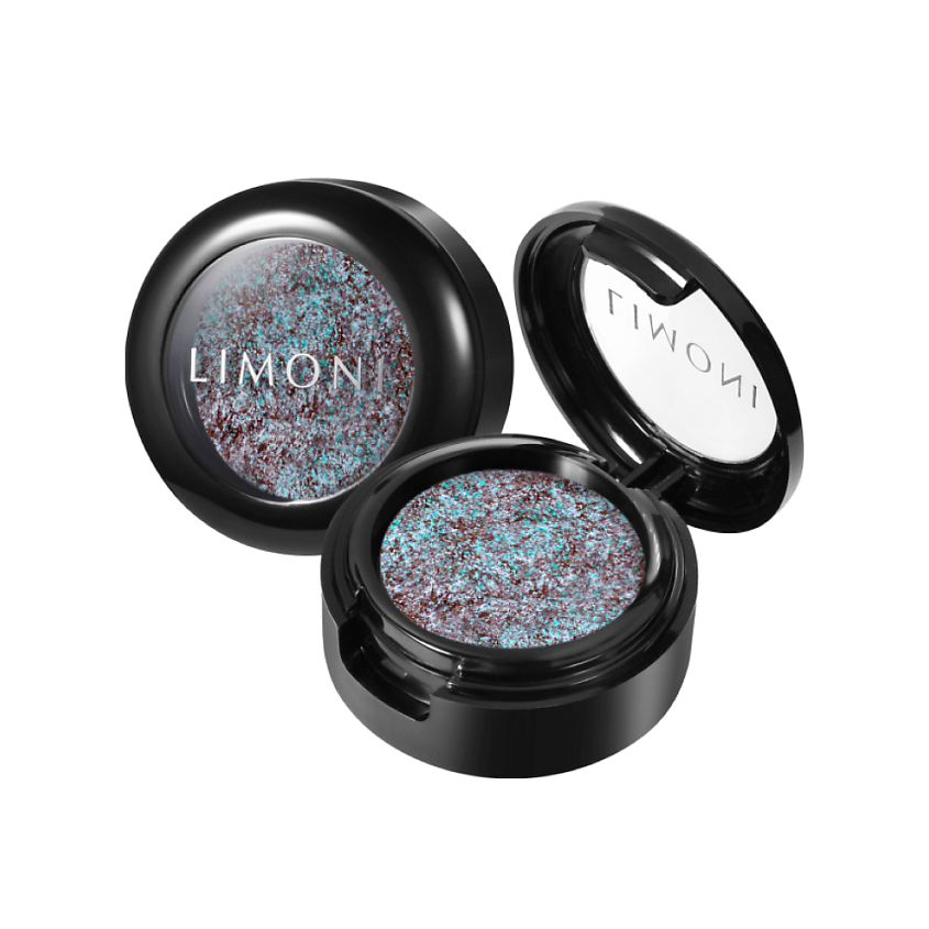 LIMONI Тени для век "Eye Shadow Prism", Голубое серебро Тон 005 – фото 5