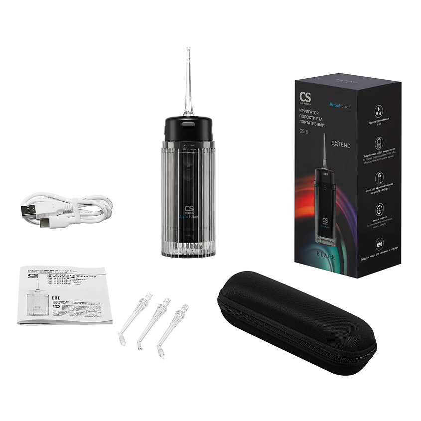 CS MEDICA Ирригатор AquaPulsar CS-6 Extend Black – фото 4