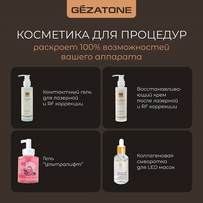 GEZATONE Ультразвуковой лифтинг массажер для лица 5-в-1 m357 – фото 6