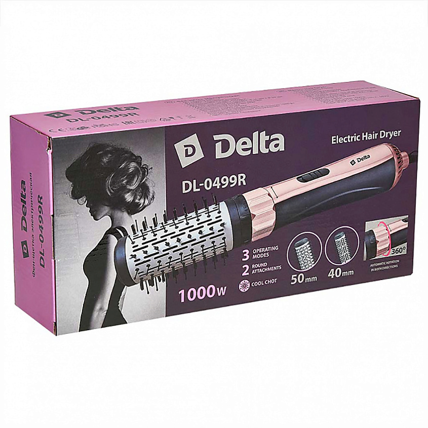 DELTA Фен-щетка DL-0499R – фото 3